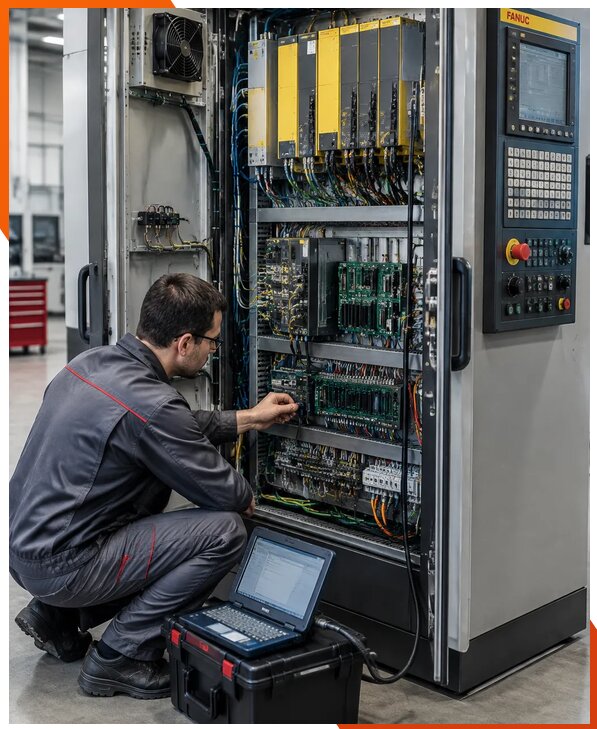 Ремонт систем ЧПУ FANUC промышленных станков в Бузулуке